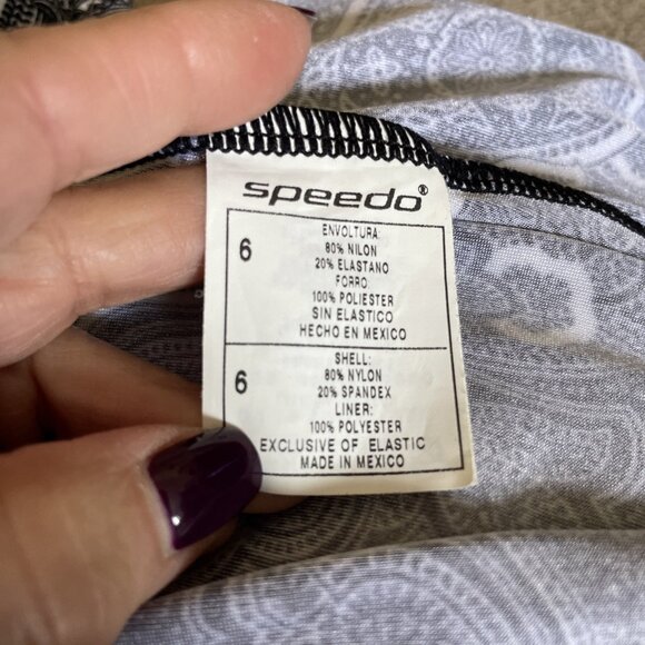 Speedo One Piece Swimsuit Racer Back & Wrap Size 6 Competition Beach Lot of 2 - Picture 13 of 14